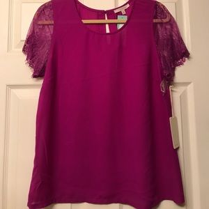 NWT 41Hawthorn short sleeve blouse